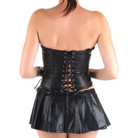 Femme Fatale Faux Leather Dress