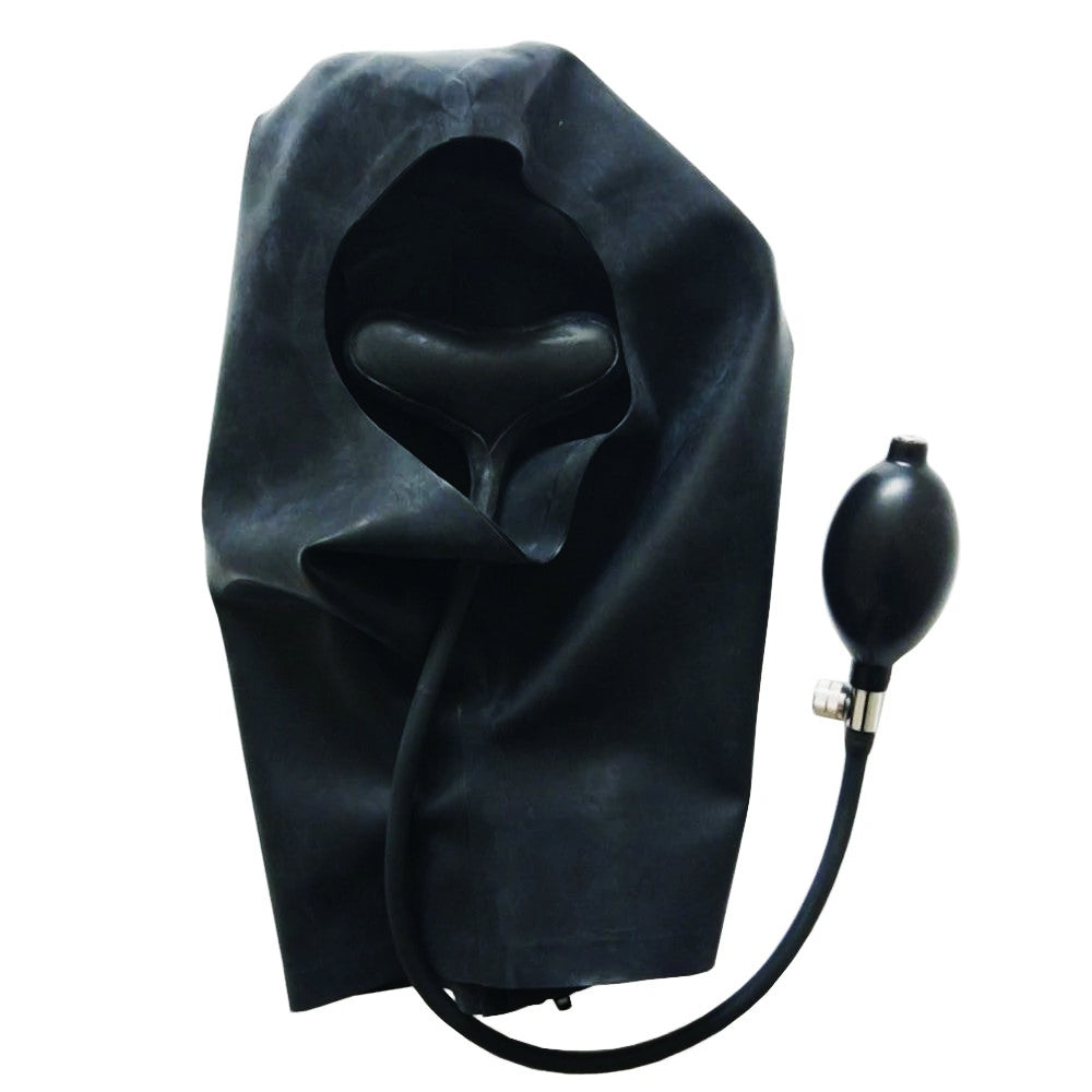 Inflatable Gag S&M Mask Hood