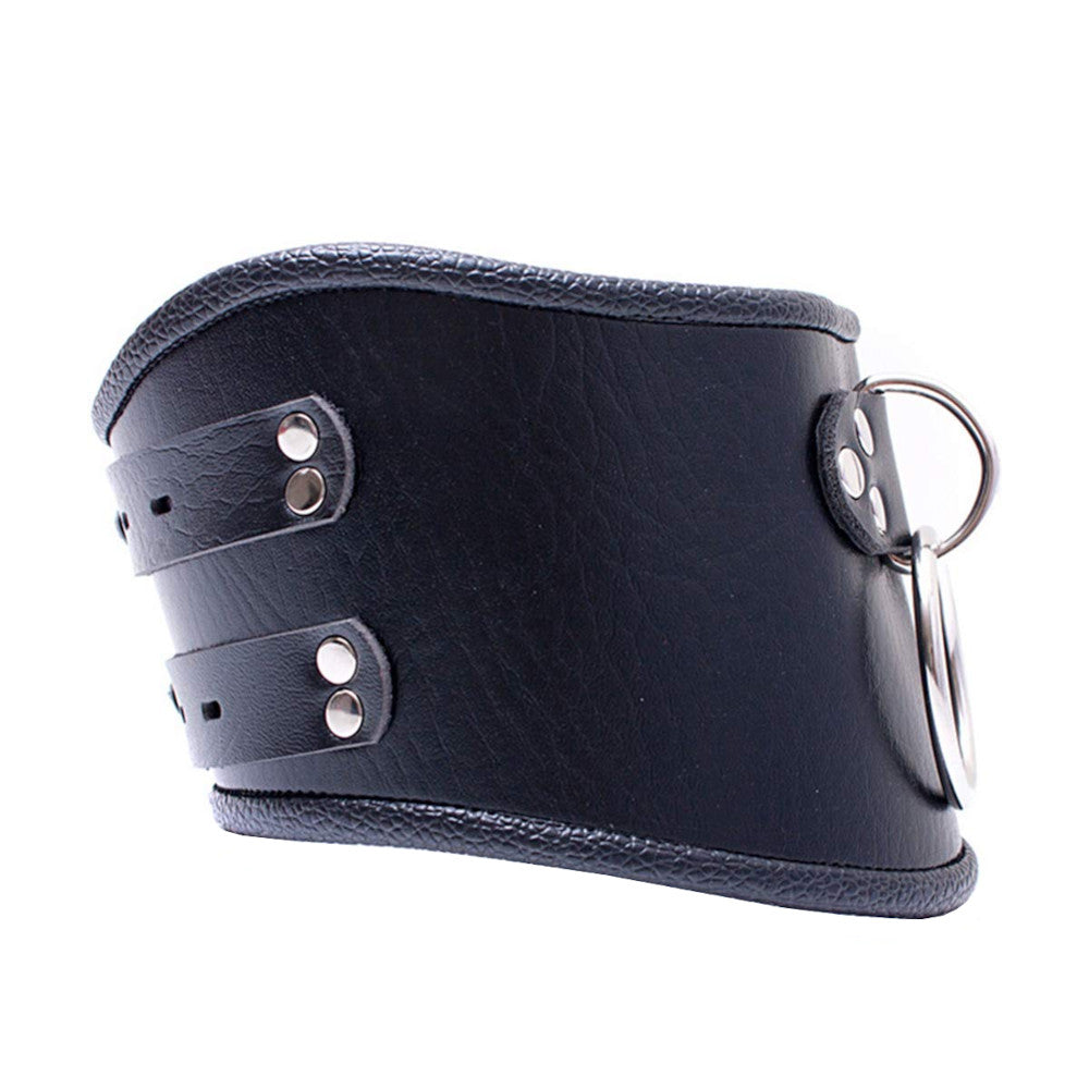 Black PU Leather Posture Collar