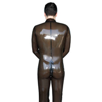Suggestive See Through Latex Catsuit