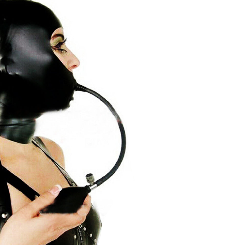 Inflatable Gag S&M Mask Hood