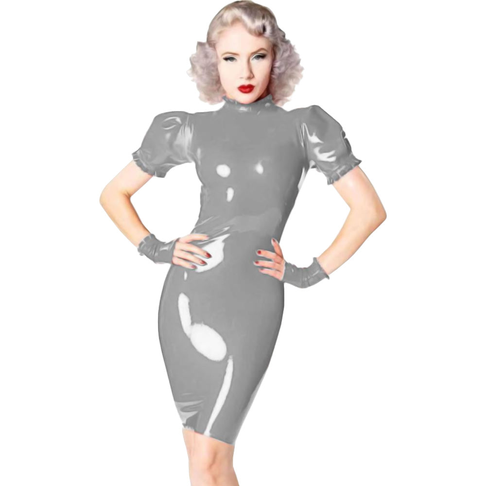 silver pvc dress Silver Mirror PVC Mini Dress with fluffy skirt. Exclusive Dress from Creating New Realities by Irina Pyleva 32
