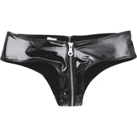 Unzip Me Black PVC Panties