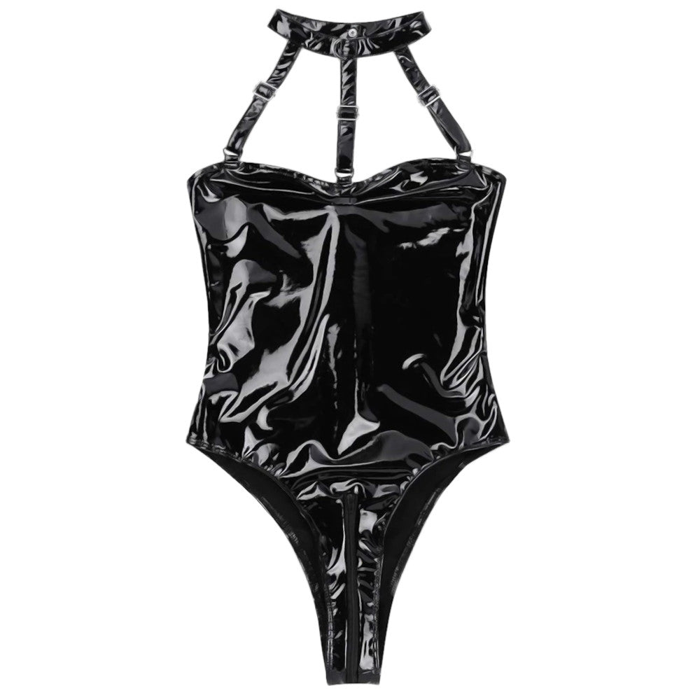 Unzip Me Black PVC Outfit