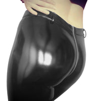 Wet Look Black Leggings Vinyl Pants