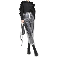 Fashionable Clear Leggings Vinyl Pants