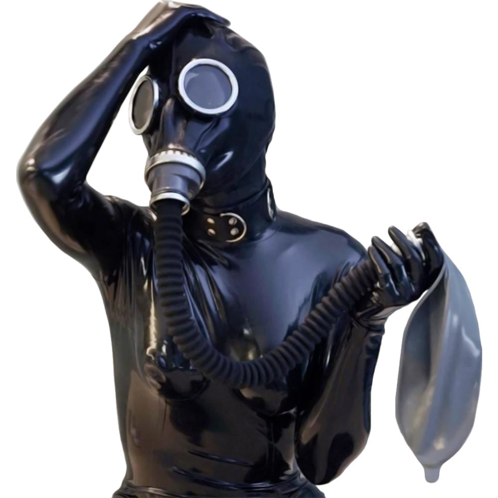 Submissive Latex Gas Mask