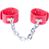 Locking Metal Chain Leg Cuffs