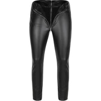 Zippered Crotch Men's Vinyl Pants