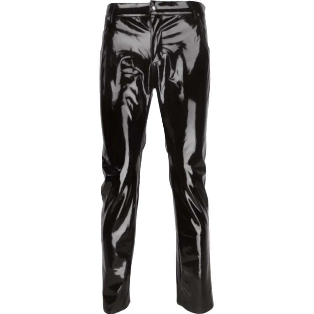 Zippered Men's PVC Pants