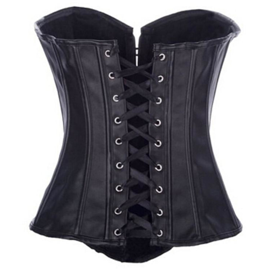 Glamourous Faux Leather Corset