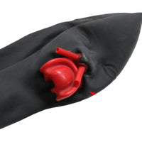 Rubber Breathplay Hood Mask with Tubes