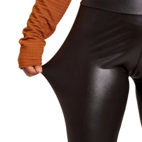 Comfy Black Vinyl Leggings