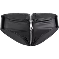 Unzip Me Black PVC Panties