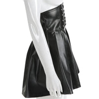 Corseted PVC Skater Skirt