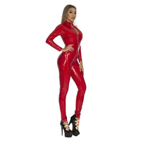 Curvacious Faux Leather Catsuit