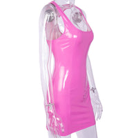 Pink PVC Party Dress