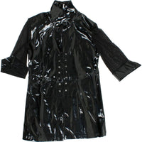 Marvelous Mesh Sleeved PVC Coat