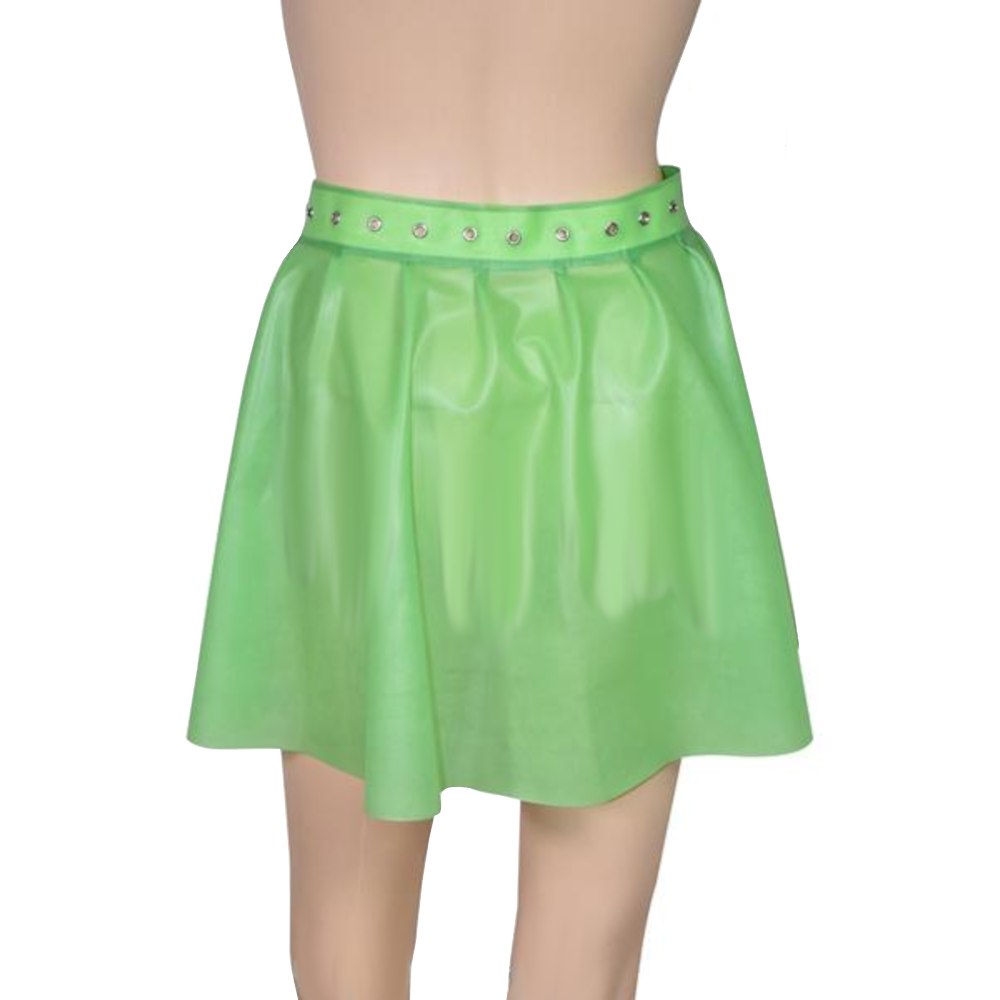 Open Latex Skater Skirt