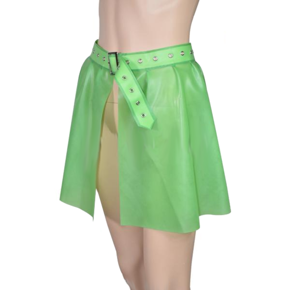 Open Latex Skater Skirt