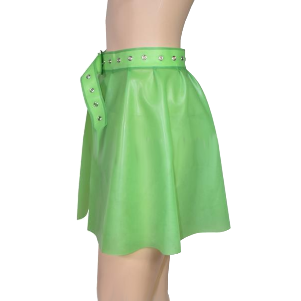 Open Latex Skater Skirt