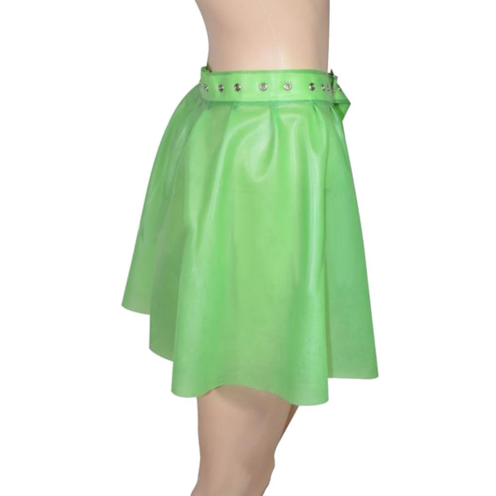 Open Latex Skater Skirt