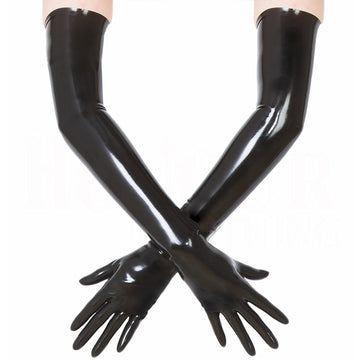 Dynamic Black Latex Gloves